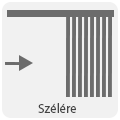 Szélére gyűjt